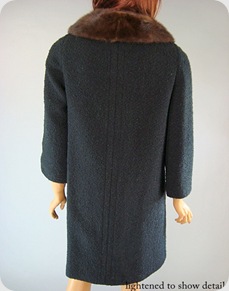 Vintage black coat 60s 8