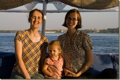 Sunset felucca ride on the Nile