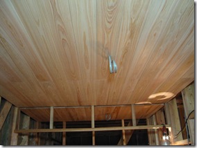 自然素材　桧天井板