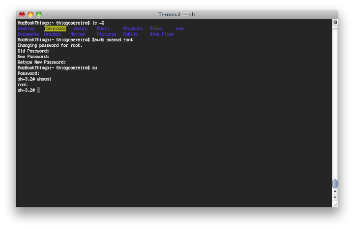 Sudo macos