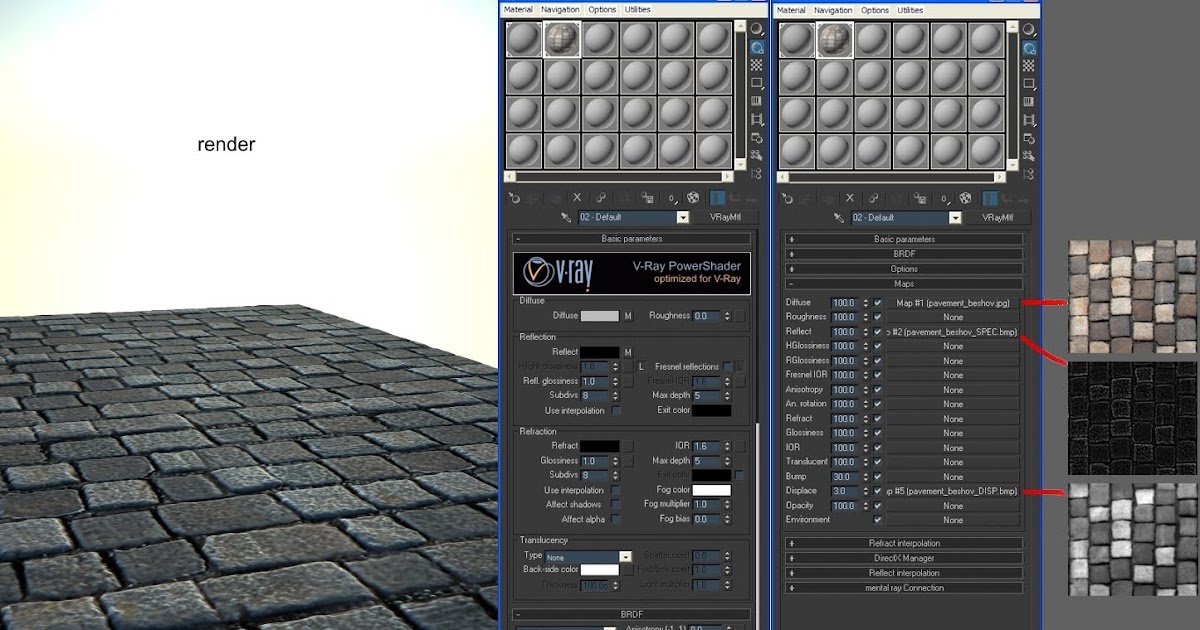 Materials settings
