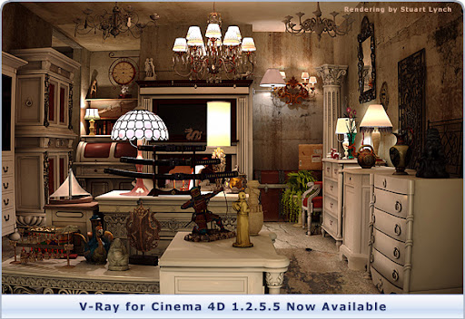 New V-Ray for Cinema 4D Update with Cinema 4D R12 Compatibility Now Available