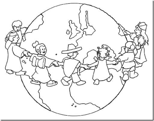 Dibujo Mundo Para Colorear Imagui