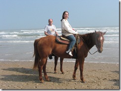 5293 Bill and Karen Horseback Riding on the Beach South Padre Island Texas