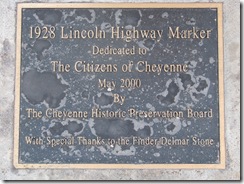 1154 Lincoln Highway Concrete Marker Cheyenne WY