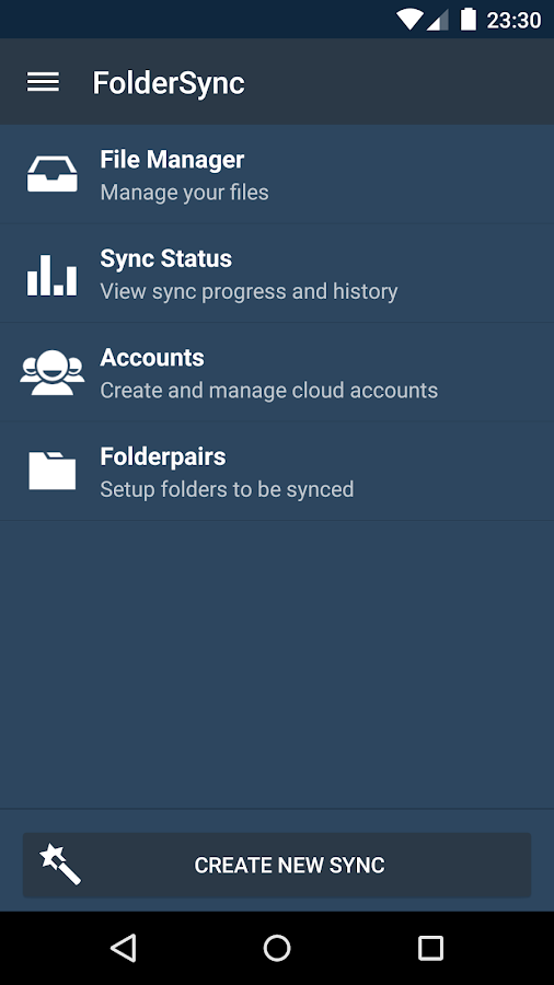    FolderSync- screenshot  