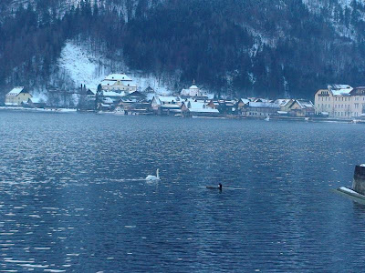 The Cold Hallstatter See, and the town that hugs the shoreline