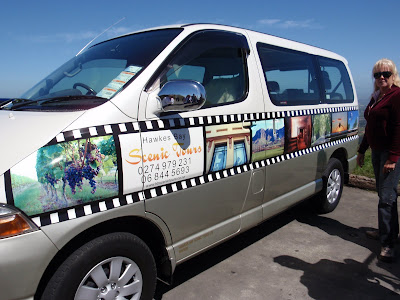 The Hawkes Bay Scenic Tours Van, our coach for the day