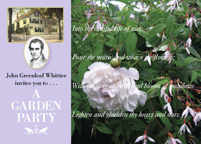 International Airfare Auctions on Please Join Us In His Garden As We Honor Whittier And His Works With