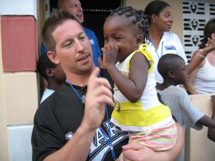 Marlins Catcher John Baker, Homes for Haiti