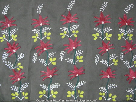 Flower Designs For Fabric Painting. Fabric-Painting