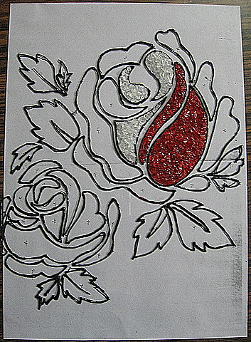 flower designs for glass painting. the normal glass painting