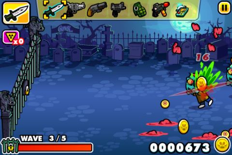 刀的攻擊力較低，因此必須揮砍比較多下才能殺死怪物