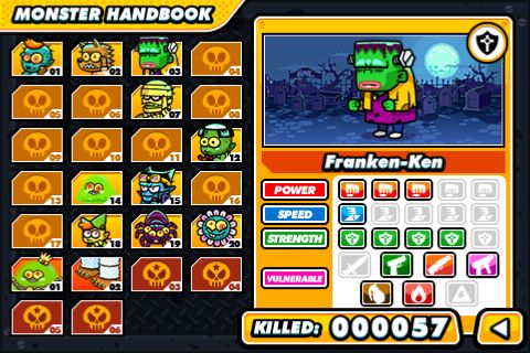 Monster Handbook中可檢視曾交手過所有怪物的檔案以及殺害數量