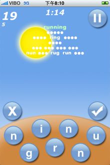 拼出越長的單字得分越高