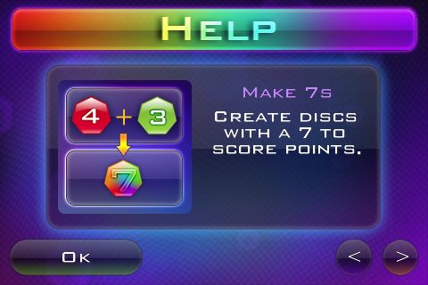 成功合成數字7的方塊就可以得分囉