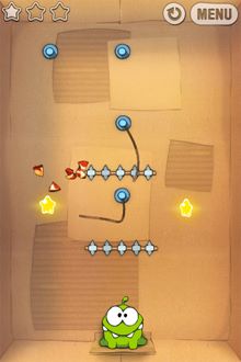 糖果被釘刺碰碎了