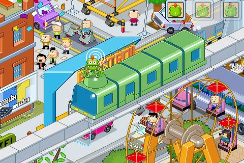 在快速通過的電車上揪出綠皮外星人