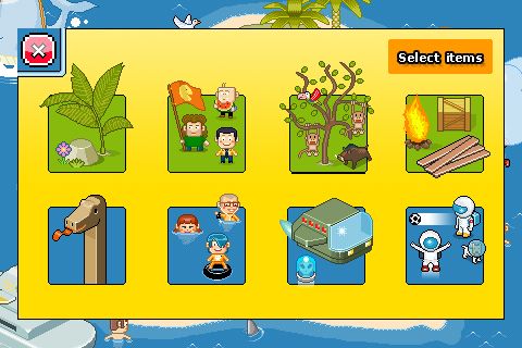 玩家可建立島嶼自行配置物件