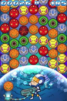 把選定的小壞蛋拉到防護罩裡，再往上推到適當的位置。