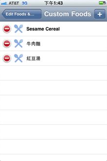 手動輸入常吃的食物，不過數據可能必須自己先上網參考台灣常見食物卡路里表。