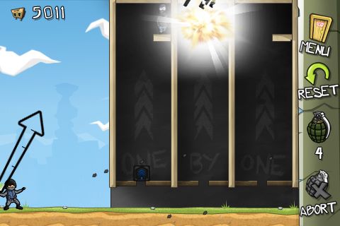 以手榴彈引爆炸藥箱，讓爆炸現場更貼近敵人的肉身吧！