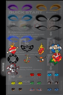 到了Makeup，我覺得像我這樣雍容華貴（還有一點瘋）的女人最適合藍色的眼影了