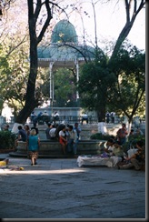 Oaxaca - zocalo med pavillijong