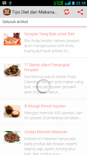 Tips Diet dan Makanan Sehat Screenshots 1