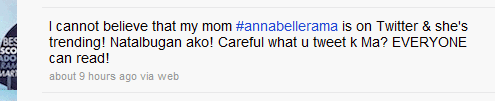 Annabelle Rama on Twitter : Proves She Types Her Own Tweets, Poses