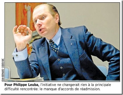 Philippe Leuba renvoi criminels étrangers