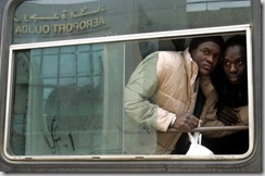 Candidats africains à l'immigration au Maroc en 2005. Photo Andrea Comas/Reuters