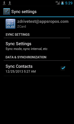 ZCard: Zimbra Contacts Sync