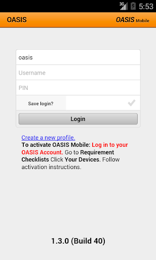 OASIS Scheduling Mobile