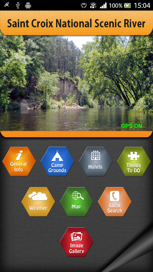 Android application Saint Croix Scenic River screenshort