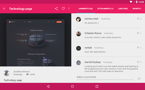 Droidddle - the Dribbble app Screenshots 3
