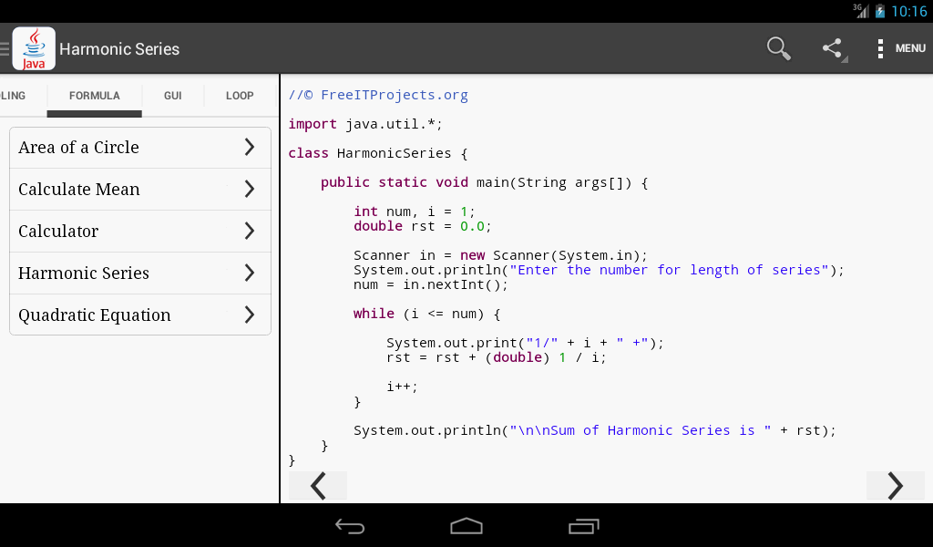 Java Programs With Output - screenshot