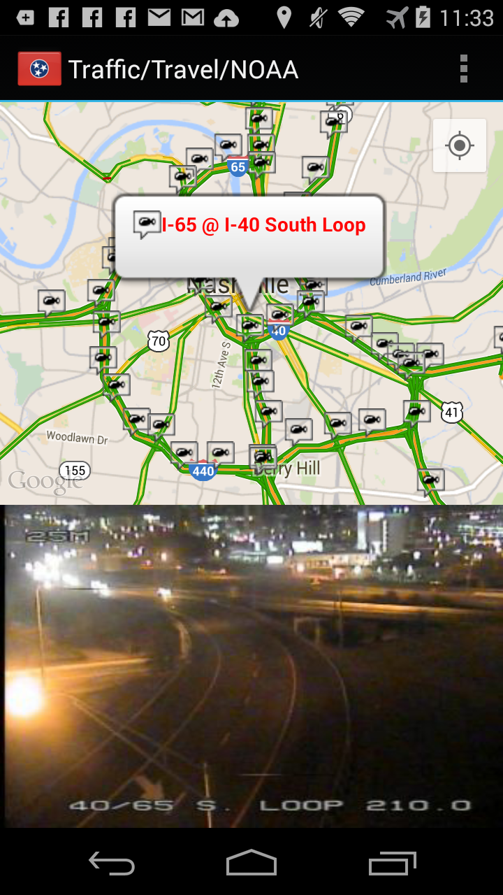 Tennessee Traffic Cameras Pro Screen 1