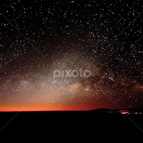 The Night Sky From Haleakala by Keith Sutherland - Landscapes Starscapes