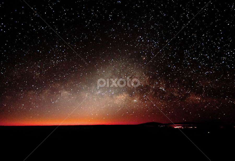 The Night Sky From Haleakala by Keith Sutherland - Landscapes Starscapes