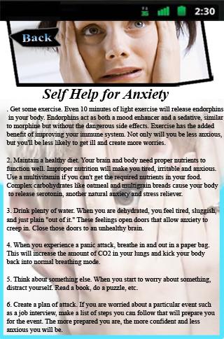 Self Help for Anxiety