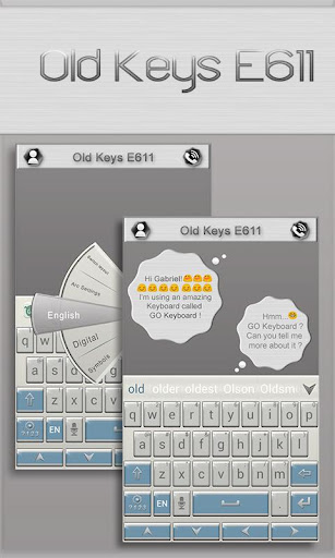 Old Keys E611 Keyboard Theme