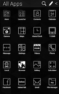 download Black and White Atom theme free