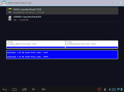 ROEHSOFT PARTITION TOOL SD-USB - screenshot thumbnail