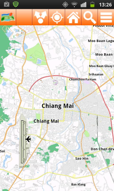 North Thailand Offline Map Screen 2