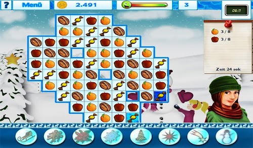 Android application Weihnachts Special Match 3 screenshort