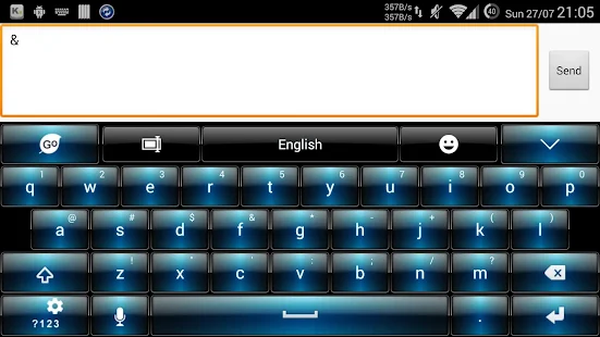 Blue Neon Keyboard Skin - Android Apps on Google Play