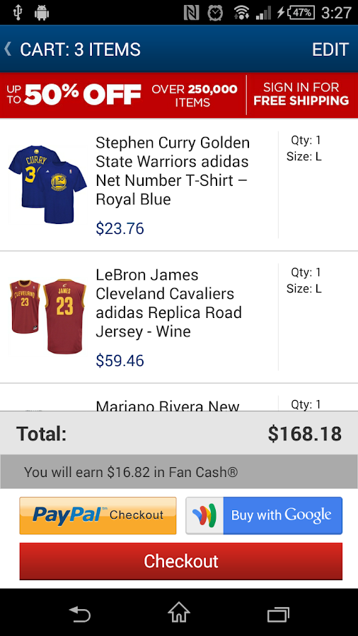 Fanatics Android Apps on Google Play