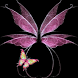 Pink Glow Butterfly Live Wallp