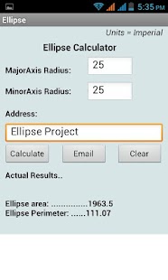 Free Download Ellipse Calculator APK